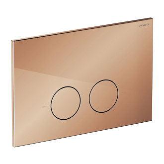 SET: STRONGFRAME stelaż podtynkowy z ECO spłuk. + MINIMAL przycisk spłukujący, miedź połysk