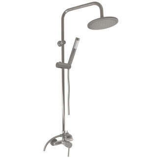 RAV SLEZÁK SEINA Sprchový systém s vodovodní baterií, Metal grey lesklá SE982.5/7-61MGL