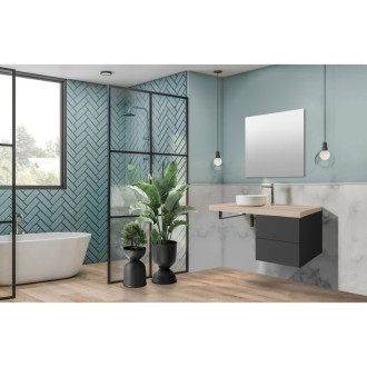 Ponte, koupelnová deska pod umyvadlo, 1400x56x530mm, dub Riviera CN263DR