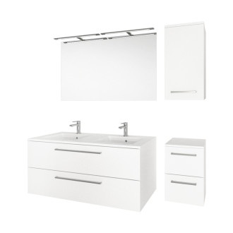 Bino koupelnová skříňka závěsná, horní, levá, dub Sand Barbera, 325x630x330 mm CN635
