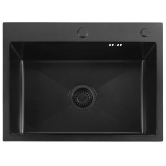 Rea Ocelový dřez Liam Black KPL-96008