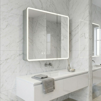 Zrcadlová skříňka s LED osvětlením M1011-60 60x70