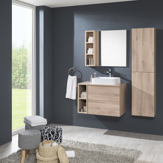 Aira koupelnová skříňka, horní, policová, dub Halifax, 200x700x140 mm CN726SH