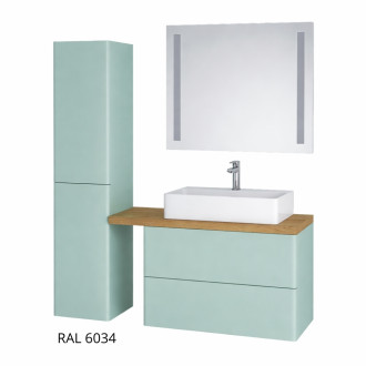 Siena, skříňka, vysoká, L/P, 350x1545x358 mm, 2dveře, multicolor - RAL mat CN494LPzzzzM