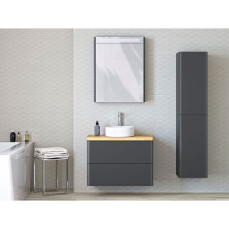 Siena, skříňka, vysoká, L/P, 350x1545x358 mm, antracit mat., 2dveře CN434LP