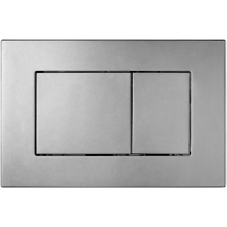 CERANO - Kompletní WC set Profi/Cesso - bílá lesklá - WC tlačítko Classic/Tmavě šedá - předstěnová instalace - 49x36 cm