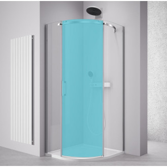 THRON KOMPONENT čtvrtkruhová sprchová zástěna 900x900mm, čiré sklo, pravá TL2690BR