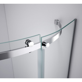 THRON ROUND čtvrtkruhová sprchová zástěna 900x900mm, čiré sklo, pravá