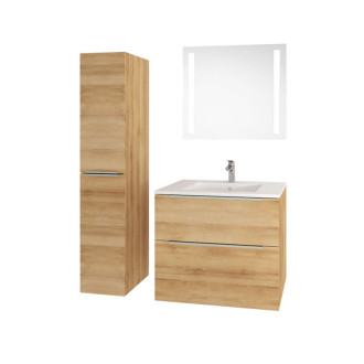 Mailo koupelnová skříňka, vysoká, dub , L/P, 350x1700x385 mm CN524LP