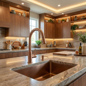 Dávkovač na kapalinu Rea LON Brush Copper