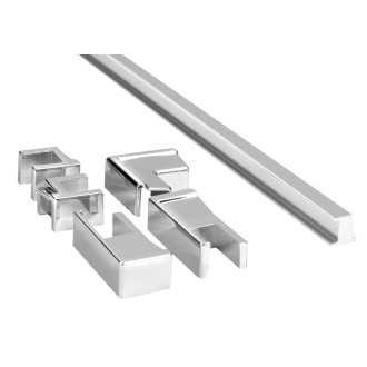 TRINITY přetoková lišta, chrom