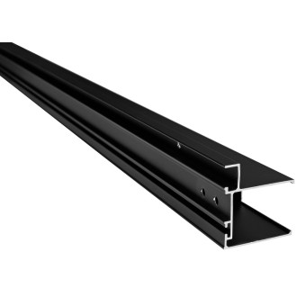 EASY BLACK stěnový profil pro pevné sklo, 1900mm