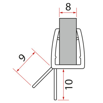 TRINITY spodní těsnění, levá