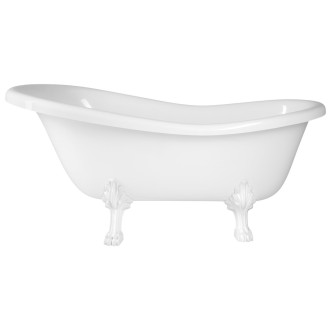 RETRO volně stojící vana 157x76,5x73cm, bílá, nohy bílé
