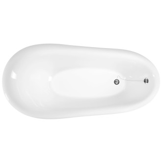 RETRO volně stojící vana 157x76,5x73cm, bílá, nohy bílé