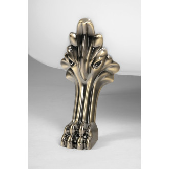 RETRO volně stojící vana 157x76,5x73cm, bílá, nohy bronz