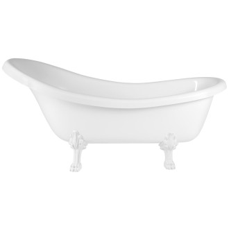 RETRO volně stojící vana 174,5x82x80,5cm, bílá, nohy bílé