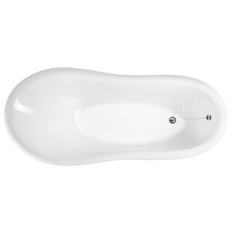 RETRO volně stojící vana 174,5x82x80,5cm, bílá, nohy chrom