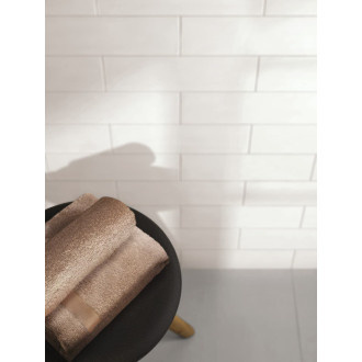 Obklad Ragno Brick Glossy white 10x30 cm lesk RDA0