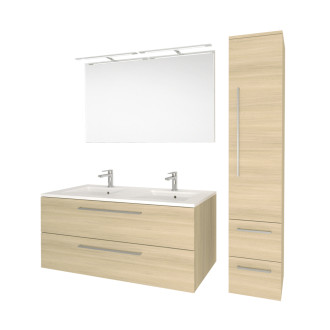 Bino, koupelnová skříňka 1205x528x458 mm, spodní, dub Sand Barbera, 2 zásuvky CN633S