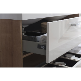 Bino, koupelnová skříňka 1205x528x458 mm, spodní, dub Sand Barbera, 2 zásuvky CN633S