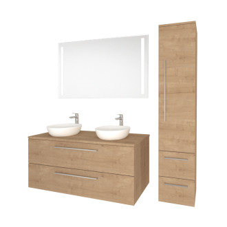 Bino, koupelnová skříňka 805x528x458 mm, spodní, dub Arlington, 2 zásuvky CN621S