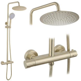 REA Sprchová sada bez výtoku s termostatem Rea Lungo Gold Brush REA-P6730