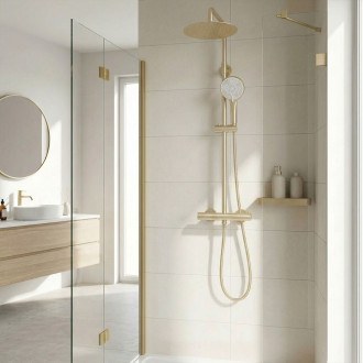 Sprchová sada bez výtoku s termostatem Rea Lungo Gold Brush