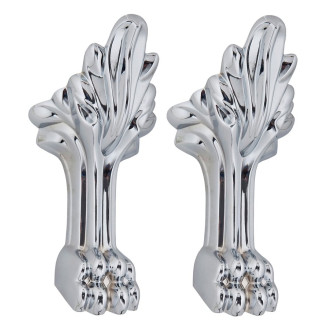 RETRO podpěrné nohy dlouhé, 2 ks, chrom