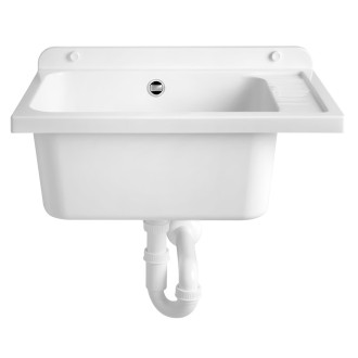 Výlevka na skříňku 58x38cm, plast bílá