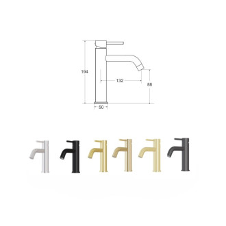 Stojánková umyvadlová baterie VEO II zlatá