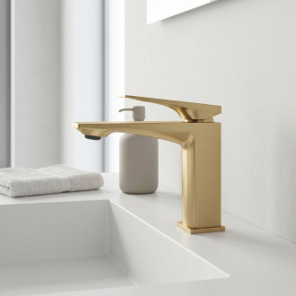 REA Umyvadlová baterie Prime Brush Gold Low REA-B6775