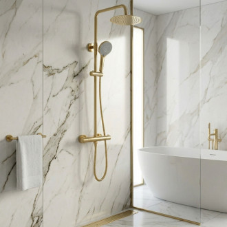 Sprchová sada bez výtoku s termostatem Rea Lungo Gold