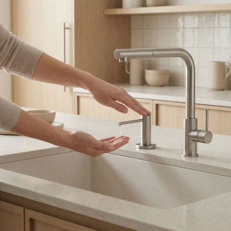 Dávkovač na kapalinu Rea DEX Brush Nickel