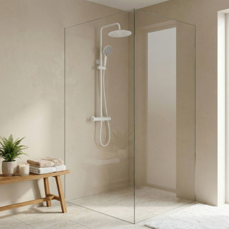 Sprchová sada bez výtoku s termostatem Rea Lungo White