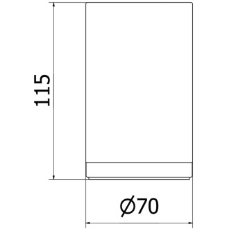 Mexen Triv kubek na szczoteczki stojący, czarny/gun gray szczotkowany - 70A33053-66B