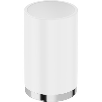 Mexen Triv stojací kelímek na zubní kartáček, bílý/chrom - 70A33053-00W
