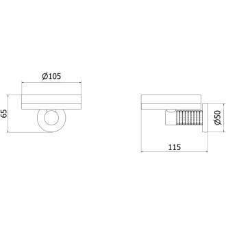 Mexen Triv mydelniczka, czarna - 70A33055-70B