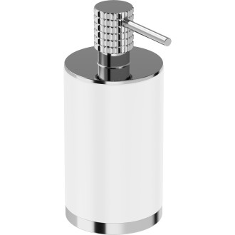 Dávkovač mýdla Mexen Triv volně stojící, bílý/chrom - 70A33059-00W