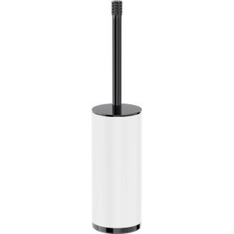 Mexen Triv stojací toaletní kartáč, bílý/černý chrom - 70A33073-73W