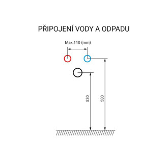 Aira, koupelnová skříňka s umyvadlem z lit. mram, 1010x578x465 mm,spodní,antracit CN752M