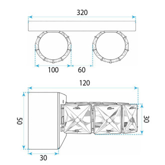 Nástěnné svítidlo LED APP1936-2W CHROME