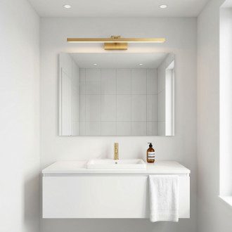 Koupelnové nástěnné LED svítidlo APP1865-1W 80 cm BRUSH GOLD