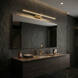 Koupelnové nástěnné LED svítidlo APP1862-1W 80 cm GOLD