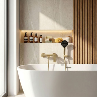 Koupelnová baterie PREMIUM REA Prime Gold Brush