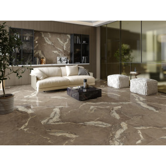 Dlažba Kale Royal Marbles berry brown 60x120 cm mat GMBR1393