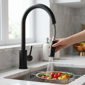 Kuchyňská baterie Rea Fresh Touch Black Matt