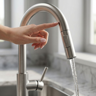 Kuchyňská baterie Rea Fresh Touch Brush Nickel