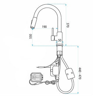 Kuchyňská baterie Rea Fresh Touch Brush Nickel
