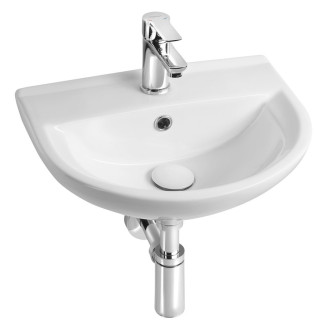 SPIRAL keramické umyvadlo 43x35cm, bílá